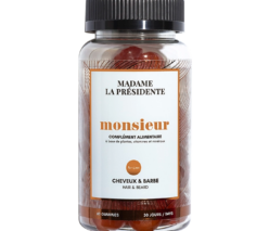 Monsieur est un concentré de vitamine B3, B8, d'extrait de roquette et d'extrait de bambou.