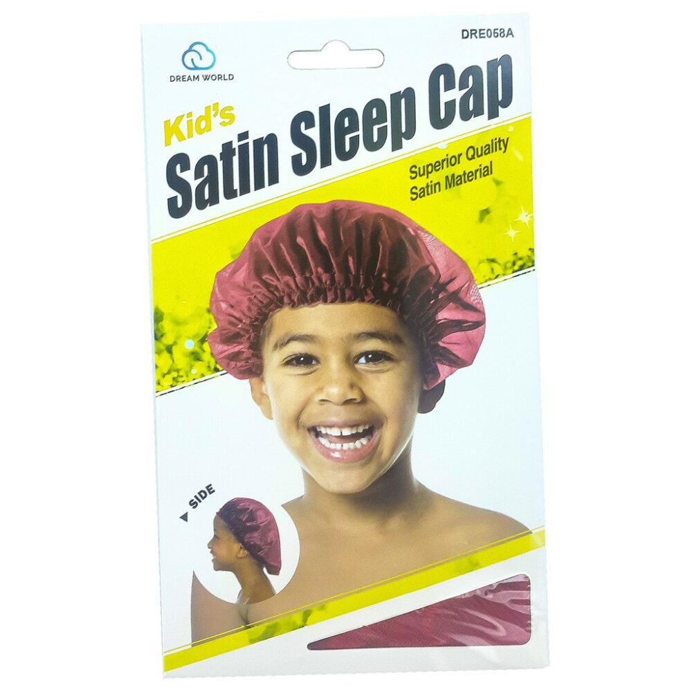 Bonnet de nuit en satin pour enfant