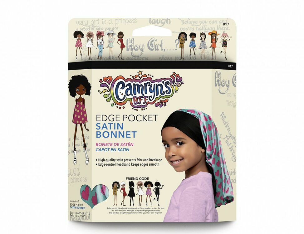 CAMRYN'S BFF BONNET SATIN POUR TRESSES ENFANT