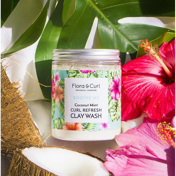 Flora & Curl - Soothe Me - Coconut Mint Curl Refresh Clay Wash