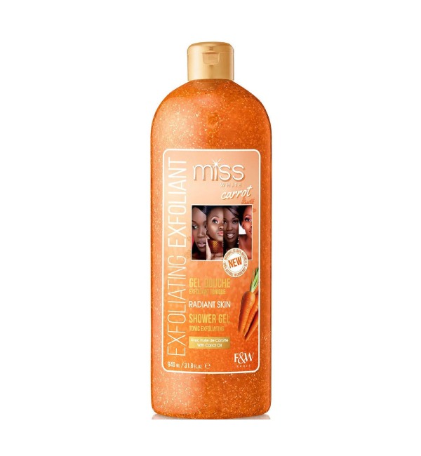 MISS WHITE CARROT GEL DOUCHE EXFOLIANT 940ML