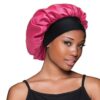 BONNET SATIN À BORD LARGE POUR CHEVEUX – Image 2