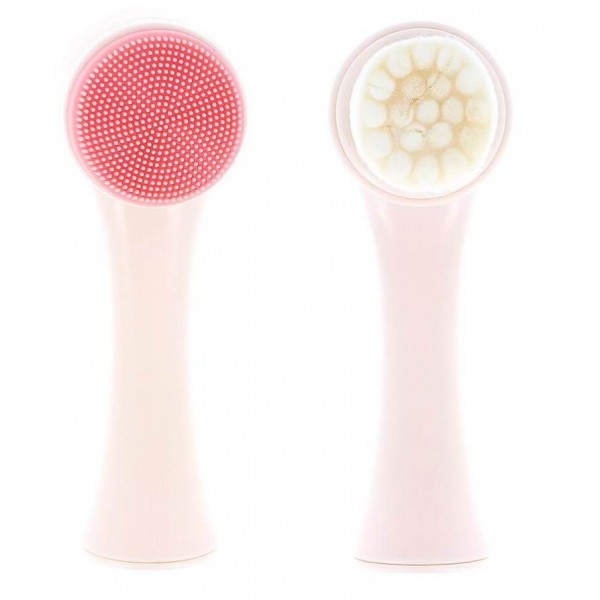 Brosse visage nettoyante et exfoliante 2-en-1