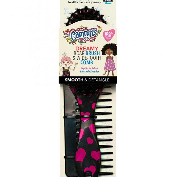 Peigne large et Brosse Petit Coeur