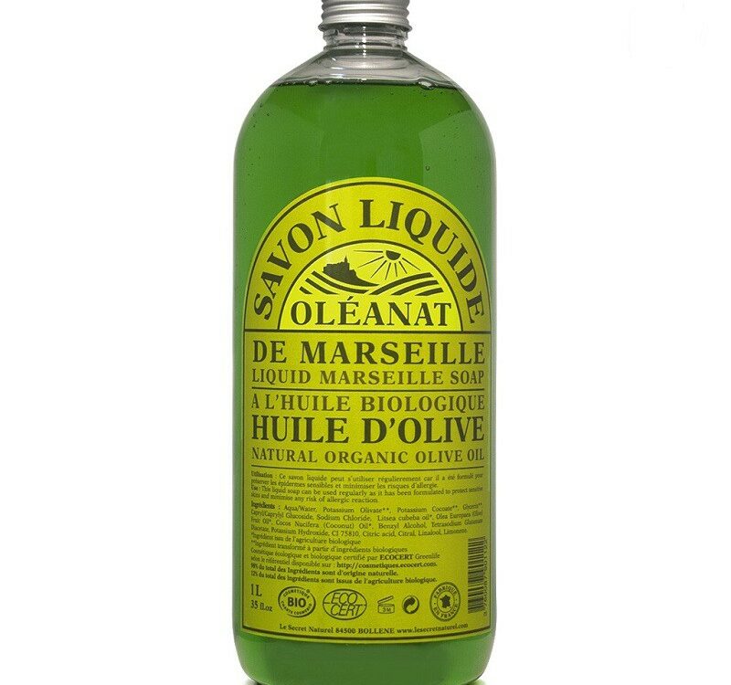 Savon de Marseille Liquide Bio à l'Huile d'Olive 1L